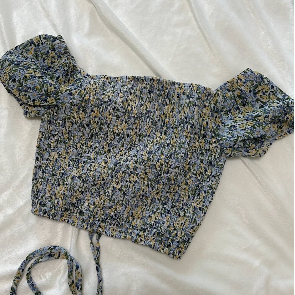 floral crop top - Picture 5 of 6